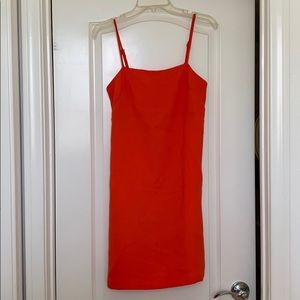 H&M orange-red mini dress (NWT!)